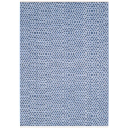 Safavieh 6 x 9 ft. Rectangle Montauk Hand Woven RugBlue & Ivory MTK811B-6